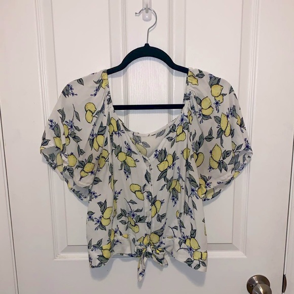 Lemon Patterned Blouse - Picture 1 of 2